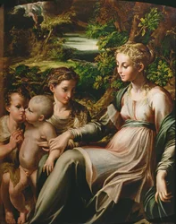 Virgen y Niño, con Santa Catalina y San Juan